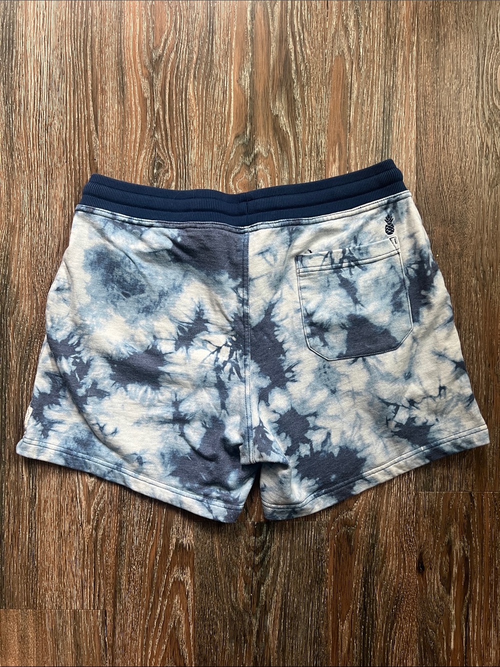 chubbies Blue Tie-Dye Athletic Knit Shorts with drawstring - Picture 4 of 5